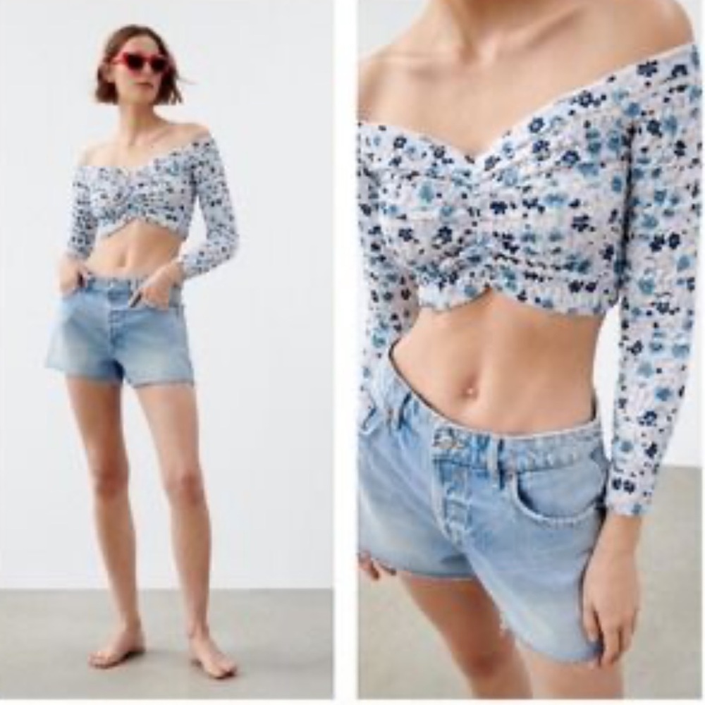 NWT ZARA KNIT CROP TOP